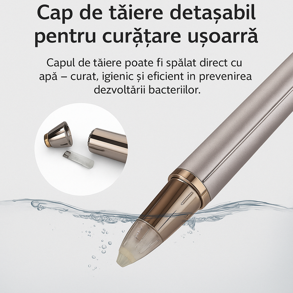 Dispozitiv Eleganche Touch  - Trimmer electric pentru Fata, Axila, Brate, Piciore si Sprancene.